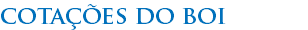 cotações do boi